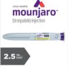 MOUNJARO 2.5 mg: Next day delivery on orders in before 10am up until Thursday 10am (then either select Saturday delivery) or its delivery Tuesday.